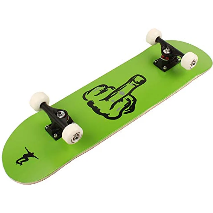 FunTomia® Skateboard mit ABEC-9 Kugellagern, 100A Rollenhärte, 7-lagigem kanadischem Ahornholz, 78,5 cm Länge, 130 kg Tragfähigkeit, inkl. Tasche – Bild 2