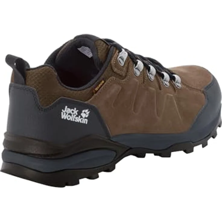 Jack Wolfskin Refugio Texapore, Herren Wanderschuhe, braun, dämpfende EVA-Mittelsohle, Gummisohle für Laufkomfort – Bild 5