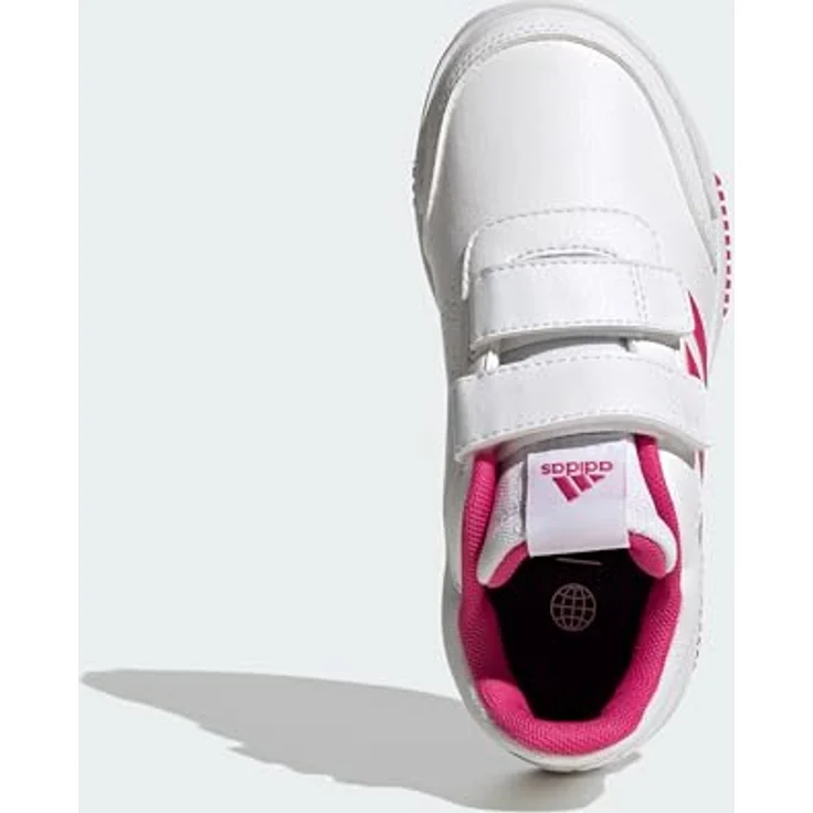 adidas Tensaur Hook And Loop Laufschuhe, Unisex, mit Non Marking Gummisohle, Größe 33, Weiß, recyclingfähiges Obermaterial – Bild 3