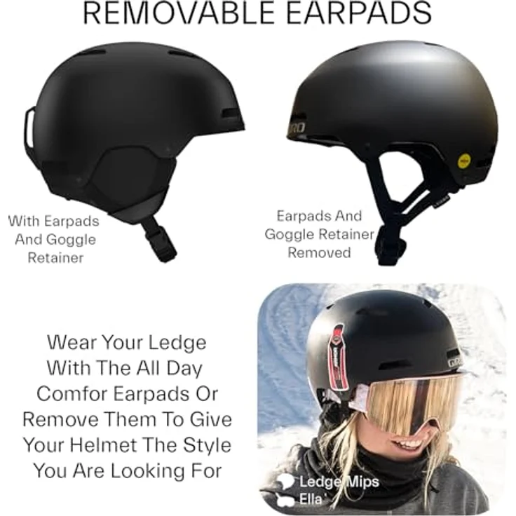 Giro Ledge, Skihelm mit Hartschalen-Konstruktion und MIPS Technologie, größenverstellbar (52 - 55.5 cm, S) – Bild 4