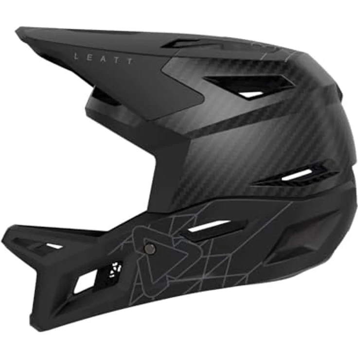 Leatt Helmet MTB Gravity 6.0 Carbon, leichter DH-zertifizierter Helm mit 360°-Turbinen-Technologie, optimale Belüftung, stealth, Größe L – Bild 6