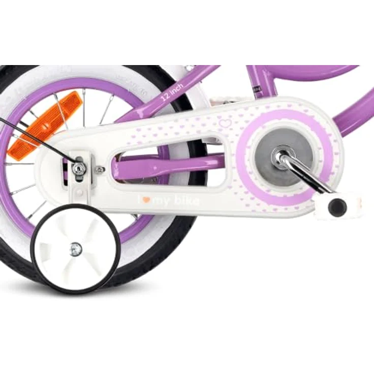 Sun Baby Heart Bike, 12 Zoll Mädchenfahrrad mit Stützrädern, lila, max. Gesamtgewicht 50 kg – Bild 2