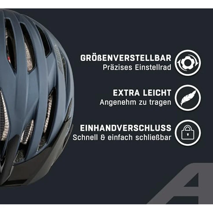 Alpina Parana Indigo Matt, Größe 51 - 56 cm - Fahrradhelm, Farbe Blau – Bild 4