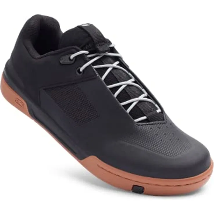 Crankbrothers Stamp Lace Unisex Fahrradschuhe, Schwarz Silber, optimiert für Flachpedale, Größe 45