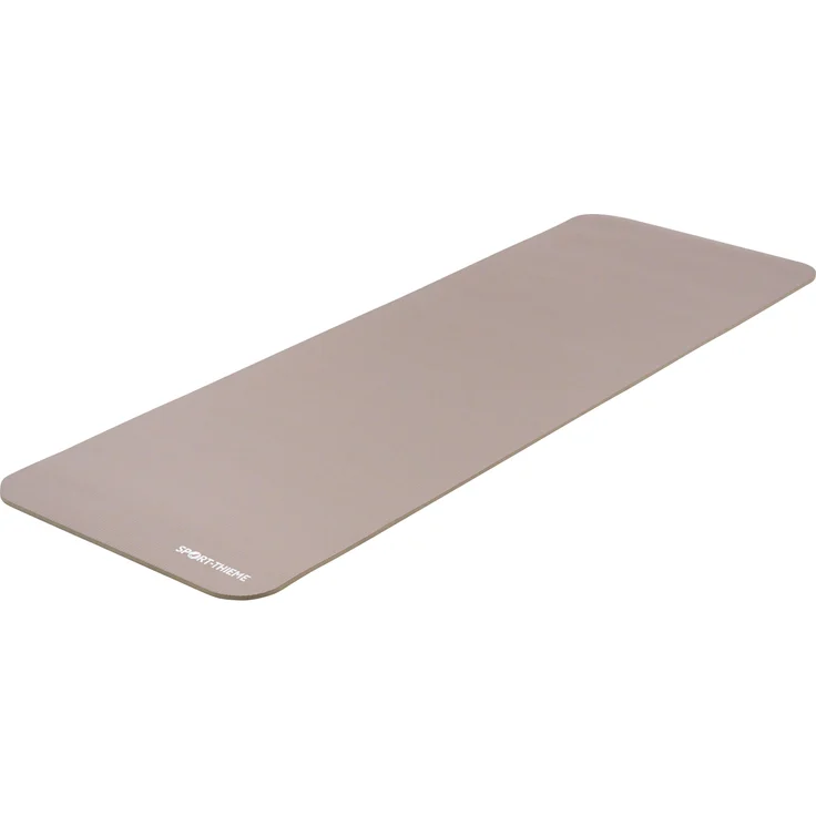 Sport-Thieme Easy Fit, Yogamatte für Fitness und Yoga, rutschfeste Oberfläche, Sandfarben, 1,0 cm dick, 180 x 60 cm, inkl. Tragegurt