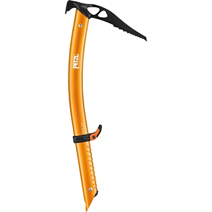 Petzl Eispickel Gullyice, orange, 45 cm, geeignet für technisches Bergsteigen und Steilwandfahren, Aluminium und Stahl, 280 g, CE & UIAA-zertifiziert – Bild 2