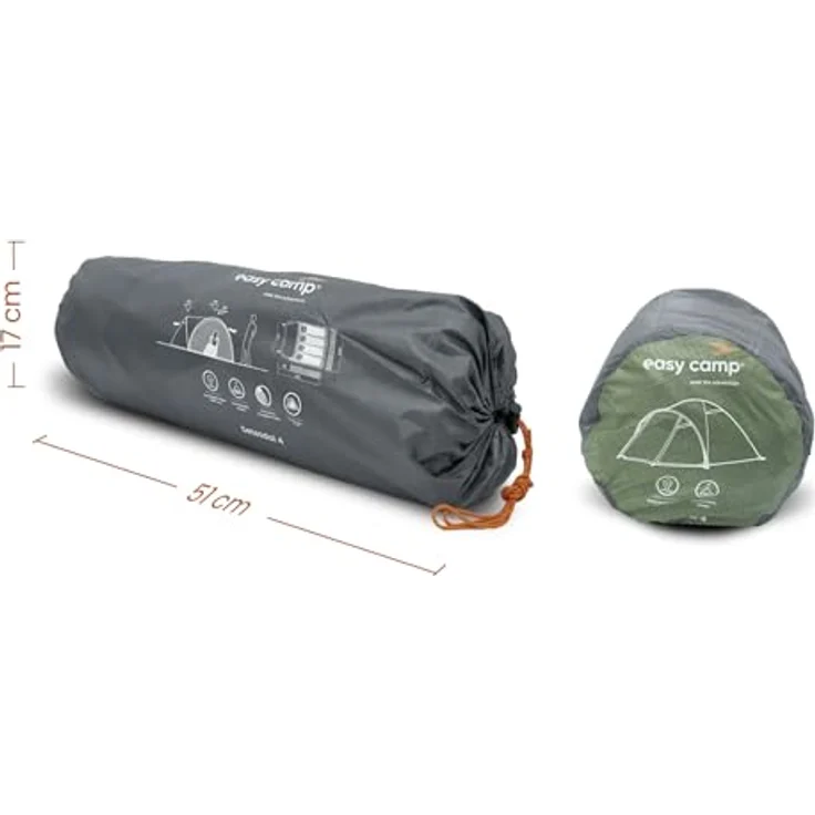 Easy Camp Setesdal 4, Kuppelzelt für 4 Personen, 4.60 kg, mit SleepTight-Innenzelt und abnehmbarer Bodenplane – Bild 7