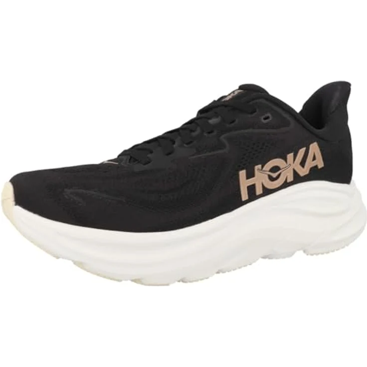 Hoka Clifton 10 Damen Laufschuhe, leichtes Jacquard-Obermaterial, reflektierende Elemente, schwarz, EU 40 2/3 – Bild 4