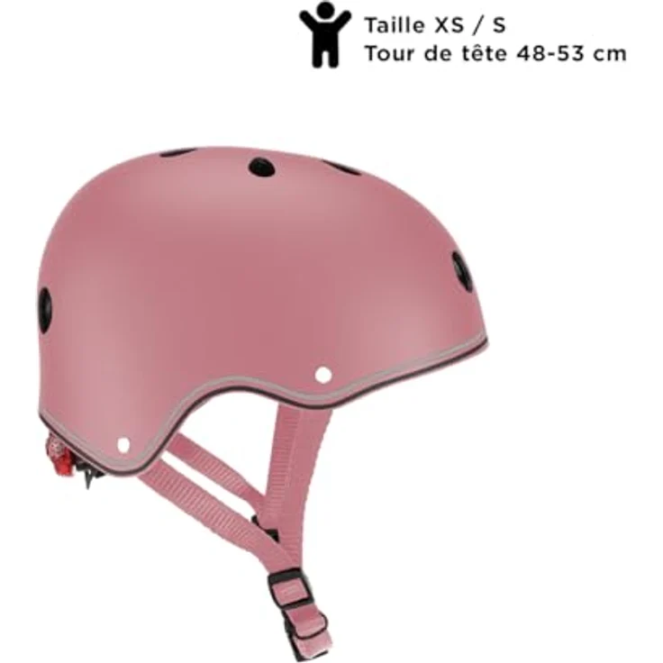 Globber Primo Deep Pastel Pink, Kinder Fahrradhelm (XS/S, 48-53 cm) – Bild 3