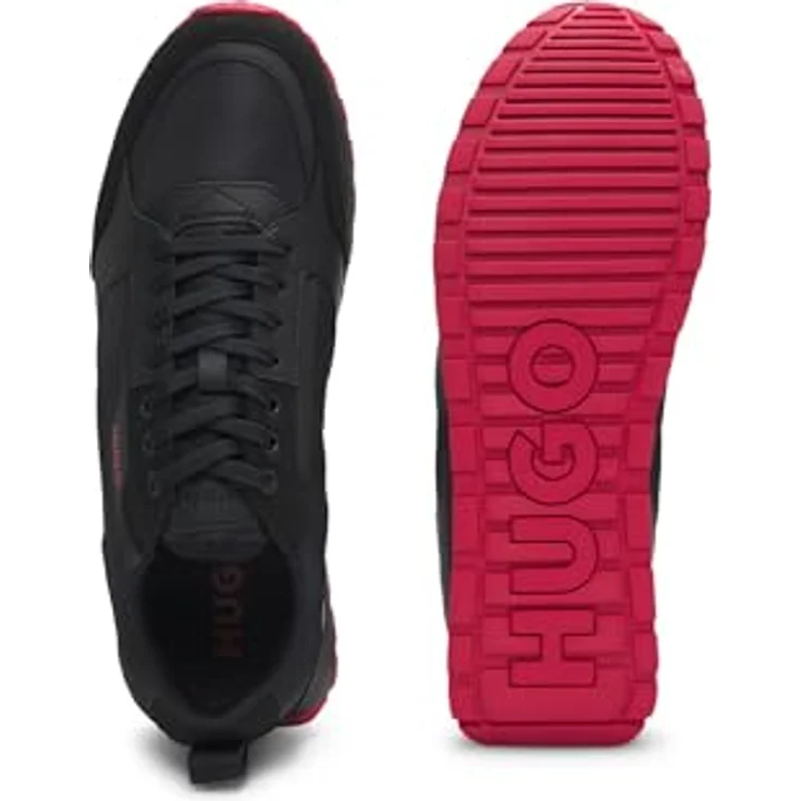 HUGO Isländisch_Runn_pumf_N 10266583 01, Laufschuhe aus Lederimitat mit rutschfester Synthetik-Sohle, Weite F für schmale bis normale Füße – Bild 4