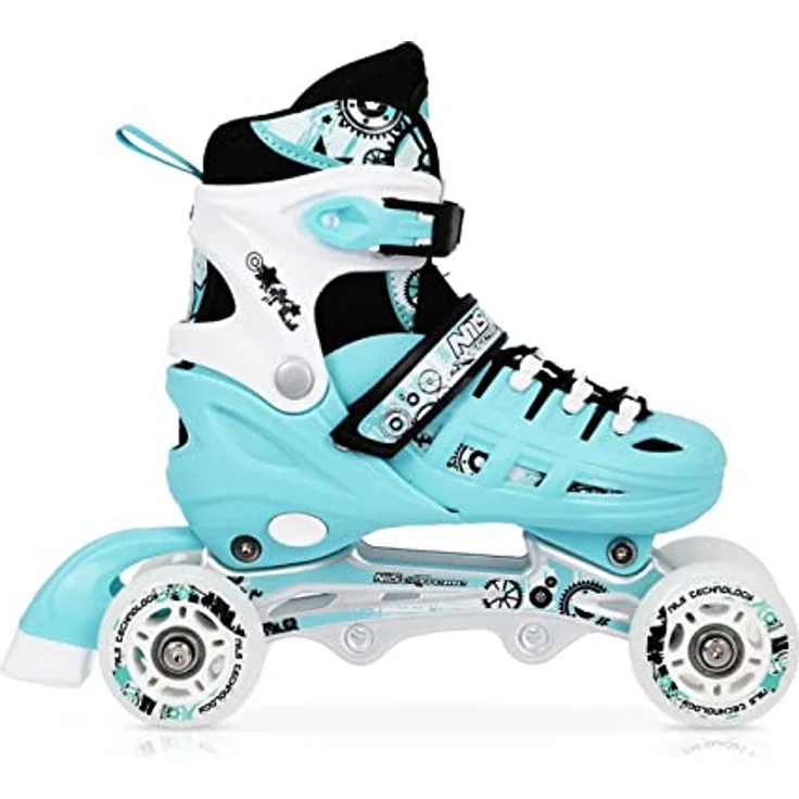 Nils Extreme NH10905, Verstellbare 4in1 Inliner, Rollschuhe, Schlittschuhe für Mädchen, Damen und Kinder, Größen 35-38 – Bild 4