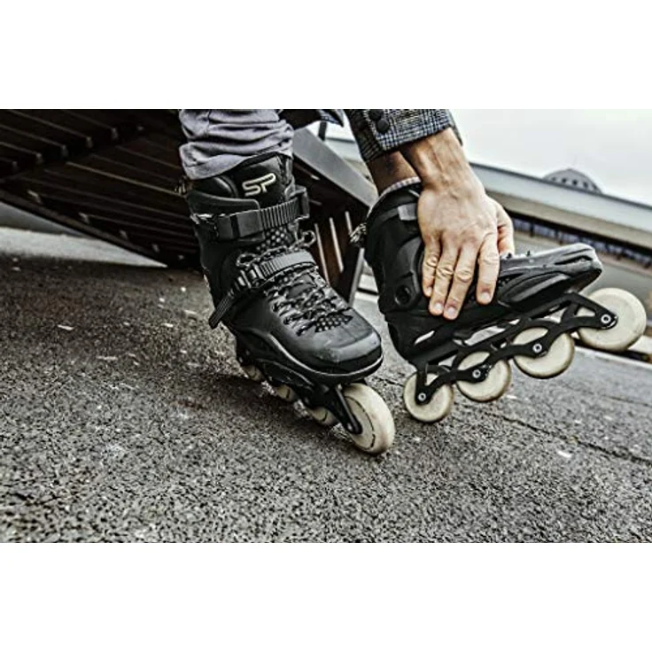 Spokey FREESPO, Inline Skates mit CNC-gefräster Aluminiumschiene, 80 x 24 mm Rollen, Größe 42-43 – Bild 5