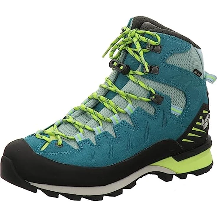 Hanwag Makra Pro Lady GTX, Stabiler Damen Bergschuh für Trekking und Bergsteigen, Größe UK 7,5, icefall/sulphur – Bild 1