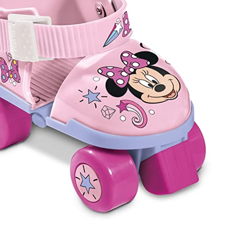 Mondo Disney Minnie Rollschuhe für Mädchen, verstellbar von Größe 22 bis 29, mit Schutzset und Tragetasche, mehrfarbig – Bild 7