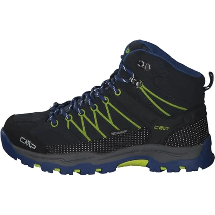 CMP Rigel MID WP Wanderschuh, blau, Leder/Textil, Schnürer, Größe 34 EU, mittel Schuhweite – Bild 2
