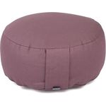 Bodhi Meditationskissen Rondo ECO | Yogakissen mit Bio Dinkelfüllung | Bezug aus 100% Baumwolle | Waschbarer Bezug mit praktischer Trageschlaufe | Höhe 20 cm (Dusty Purple)