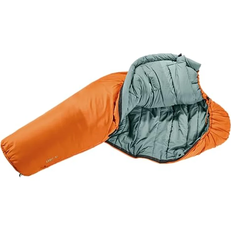 Deuter Orbit -5° SL Damen Kunstfaserschlafsack, 2-Wege-Reißverschluss, Innentasche, Kastanien-Salbei – Bild 3