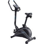 STAMM BODYFIT Ergometer Sinus.Pro, Hometrainer mit Motorsteuerung, 24 Widerstandsstufen, bis 200cm Körpergröße, beleuchtetes LCD Display, verstellbarer GEL-Sattel, kompakte Maße 109x55x143cm