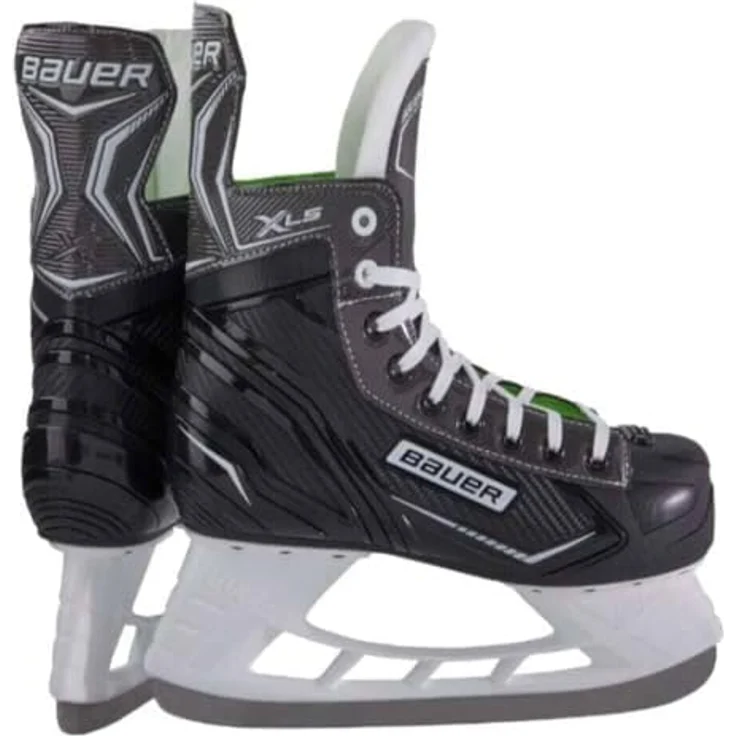 Bauer X-LS Schlittschuhe, Schwarz, mit Mikrofaserfutter und strapazierfähigem Design, Größe 33,5 – Bild 2