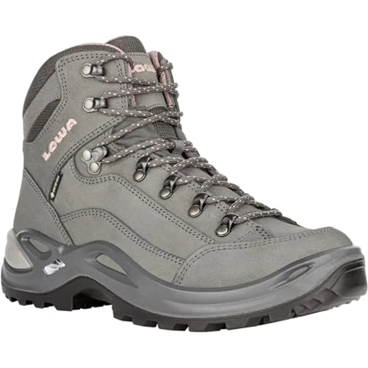 LOWA Renegade GTX Mid Damen Wanderschuh, Echtleder, grau, Größe 39,5 – Bild 5