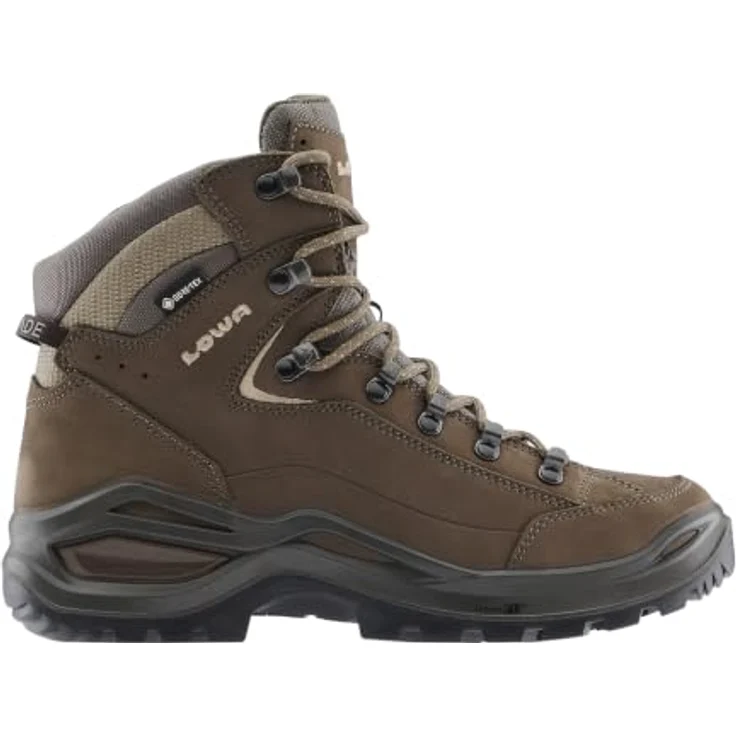 Lowa Renegade Evo Goretex Mid Wanderstiefel, grau, EU 36 1/2, 100% Leder, schnürbare Fußbekleidung, profiliertes Gummilaufsohlenprofil – Bild 1