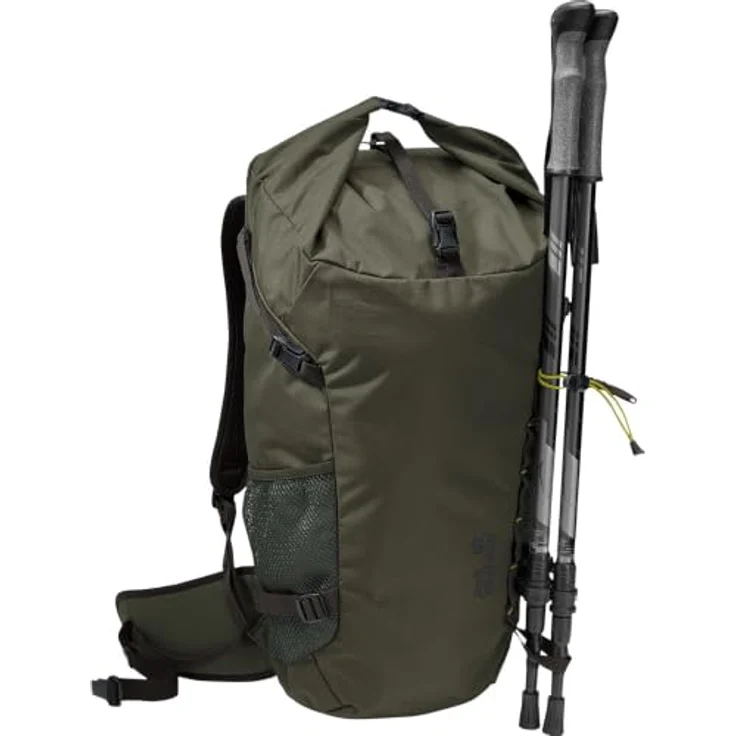 Jack Wolfskin Velocity Lite Wanderrucksack, 55 cm, oliv, 100% Polyester – Bild 6