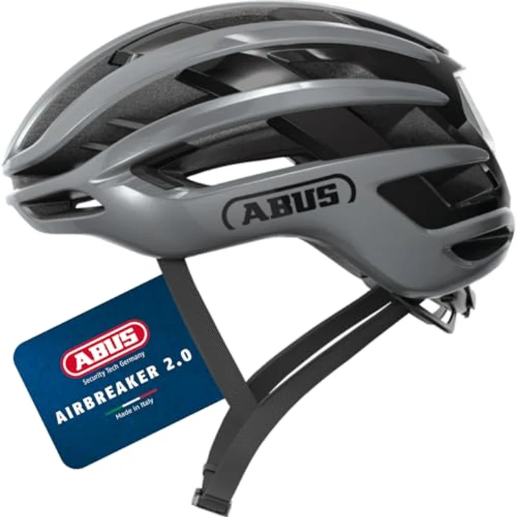 ABUS Rennradhelm AirBreaker 2.0, leichter Helm mit optimierter Belüftung, Aerodynamik und Komfort, ilber, Größe S (51-55 cm) – Bild 1