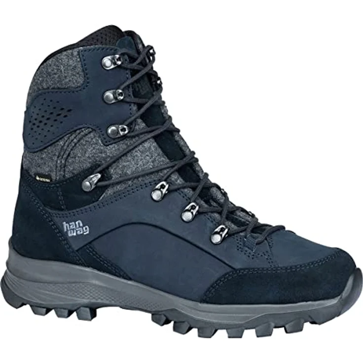 Hanwag Banks Winter Lady GTX, Wetterfester Damen Winter-Wanderschuh aus Nubukleder mit GORE-TEX Membran, Navy/Asphalt, Größe 37.5 – Bild 1