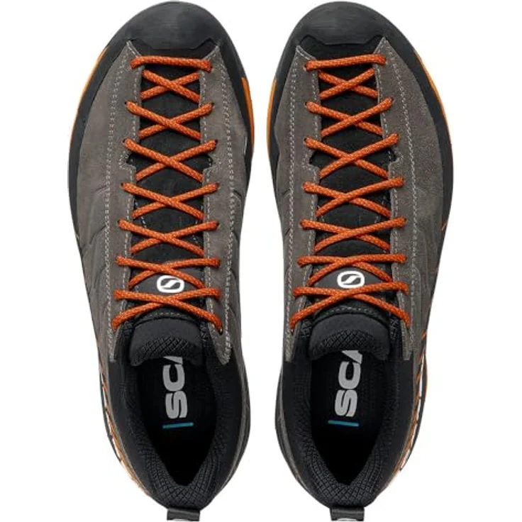 Scarpa Mescalito Titanium/Mango, Wanderschuhe für Herren, stabiler Halt und Geröllschutz, Größe 43 – Bild 4