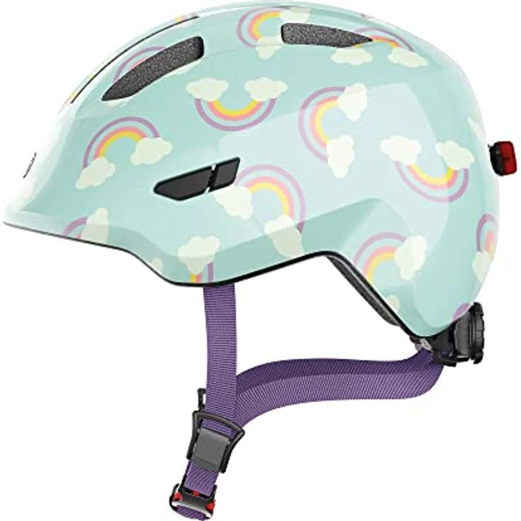 ABUS Smiley 3. 0 LED Kinder Fahrradhelm blue rainbow S – Bild 2