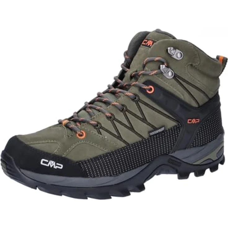 CMP RIGEL MID TREKKING SHOES WP, wasserdichte Wanderschuhe mit EVA-Dämpfung und FullOn GRIP-Sohle – Bild 1