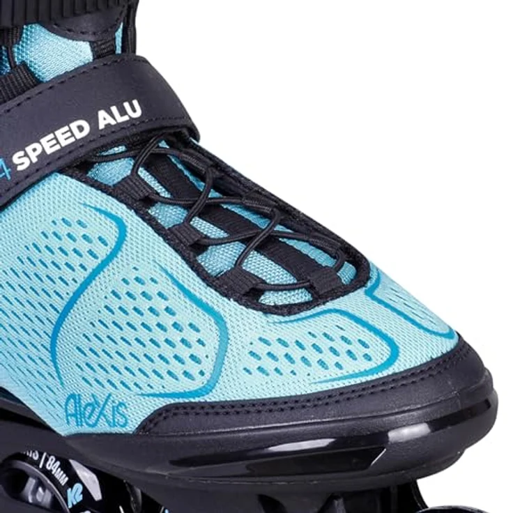 K2 Inlineskates K2 ALEXIS 84 SPEED ALU Inline Skate turquise/black, Damen Fitness Inline Skates mit Aluminium Schiene, ILQ-5 Kugellagern und 84mm Rollen – Bild 4