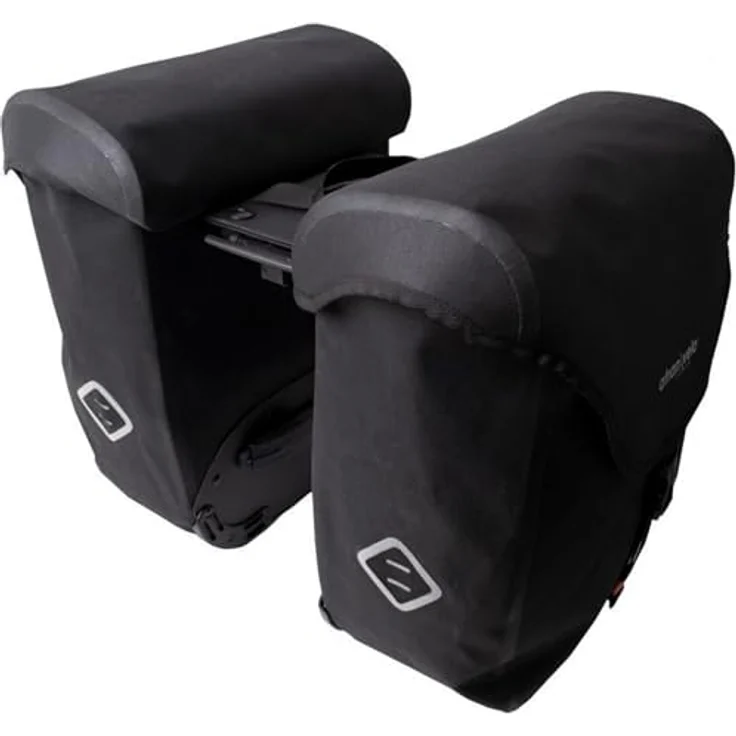 Atran Velo ZAP Plus WP AVS Doppeltasche, 50 l Volumen, Schwarz, mit Deckelverschluss und reflektierender Gurtschlaufe – Bild 2