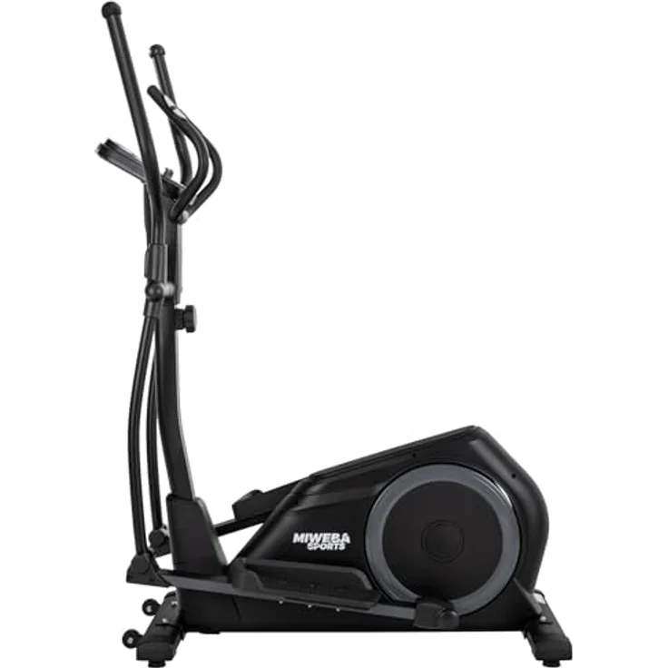Miweba Sports Crosstrainer MC500 Stepper | 7 kg Schwungmasse - Bis 120 kg - Ergometer für Zuhause - Heimtrainer - Ellipsentrainer leise - LCD Monitor - Hometrainer mit Sitz - Fitness Fahrrad (Schwarz) – Bild 3