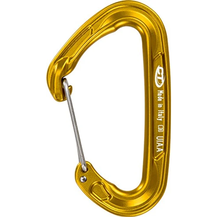 Climbing Technology Fly-Weight 2, ultraleichter Karabinerhaken mit T-Profil, gelb, 25 g