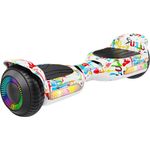 Rebel Cruiser Paint Hoverboard 6,5" LED, Elektro-Skateboard für Kinder & Erwachsene, bis 100 kg, bis 10 km/h, vier Farbvarianten verfügbar