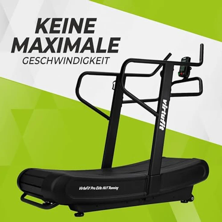 VirtuFit Pro Elite HIIT Running Laufband für Zuhause Klappbar mit Steigung 150 kg Belastbarkeit, 8 Trainingsprogramme, LCD-Display – Bild 3