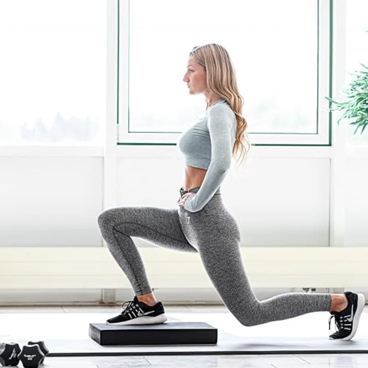 MOVIT Balance Pad DYNAMIC BASE, Koordinationsmatte für gelenkschonendes Training, 10 Farben, Schwarz – Bild 2