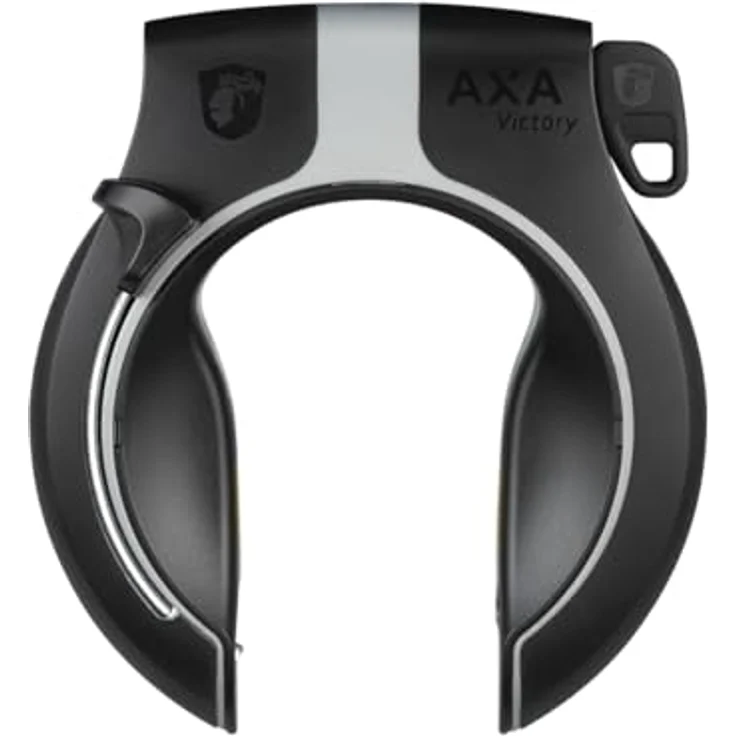 AXA Victory, Veloschloss, Sicherheitsstufe 14, ergonomisches Design, mit integriertem Ring, inklusive flexiblen Befestigungsset, 5.80 cm – Bild 1