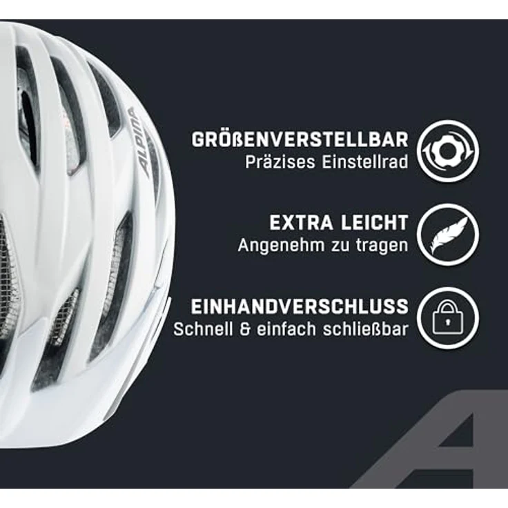 Alpina Helm Haga white Gr. 51-56 cm – Bild 4