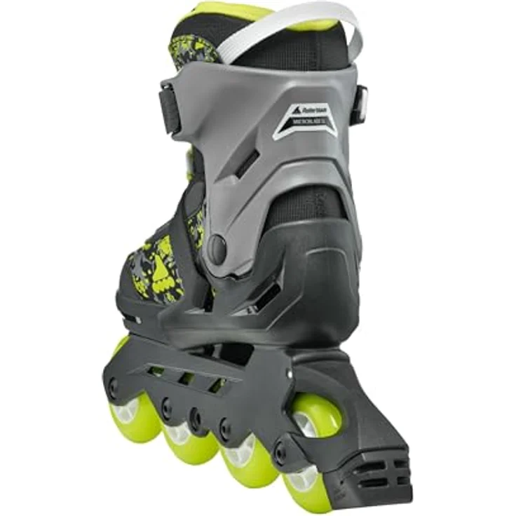 Rollerblade Microblade Sl, Junior Inline Skates EU 33, Schwarz/Lime, verstellbar in 4 Größen, optimaler Komfort und Stabilität – Bild 4