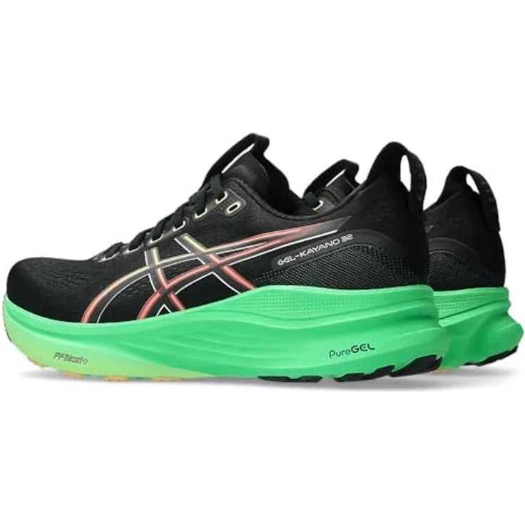 Asics GEL-KAYANO 32, Herren Laufschuhe mit hoher Dämpfung und atmungsaktivem Obermaterial, schwarz – Bild 2