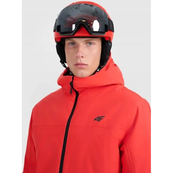 4F Skijacke K2609, Rote Herren-Skijacke Größe M – Bild 4