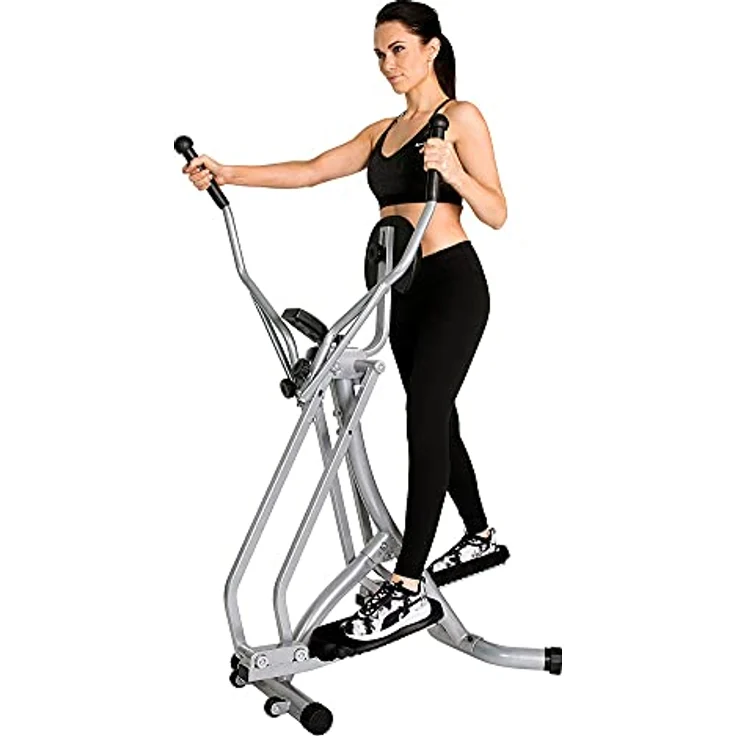 Christopeit Sport Walker Silber – klappbarer Ellipsentrainer – Crosstrainer bis 100kg Gewicht - Stepper mit LCD-Display – Bild 3