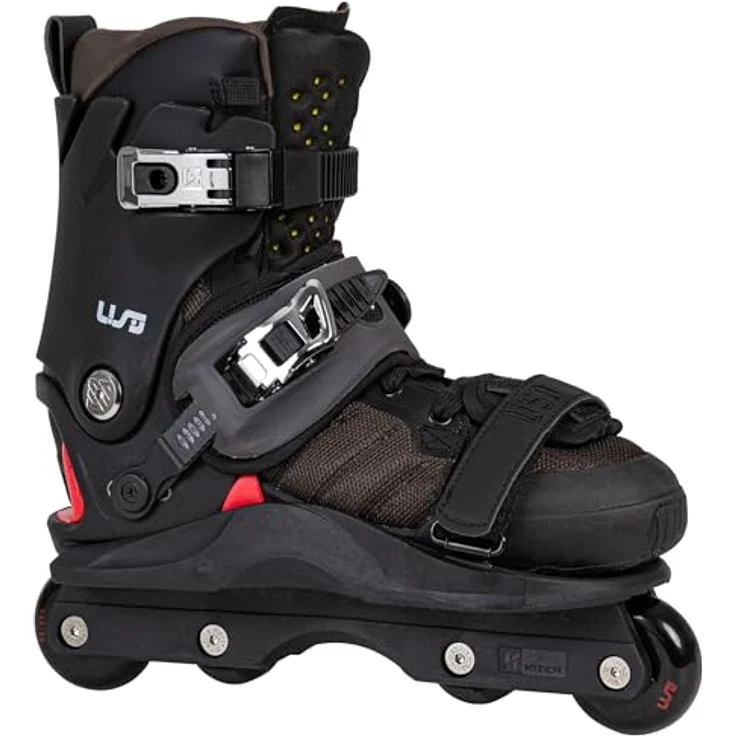 Usd Inline Skates Shadow Team 60, anpassbares Befestigungssystem mit Aluminiumplatte und Eclipse Cross-Innenfutter, Größe 45 – Bild 1