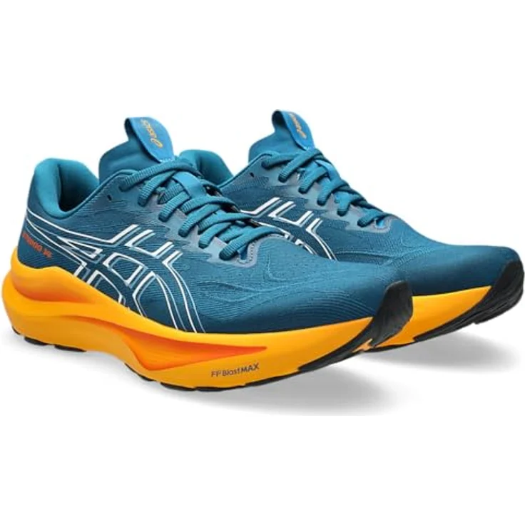 ASICS Performance GT-2000 14, Herren Laufschuhe mit FF BLAST MAX Dämpfung, Trampolin-Aussensohlen-Pod, Blau-Weiß, Größe 46.5 – Bild 4