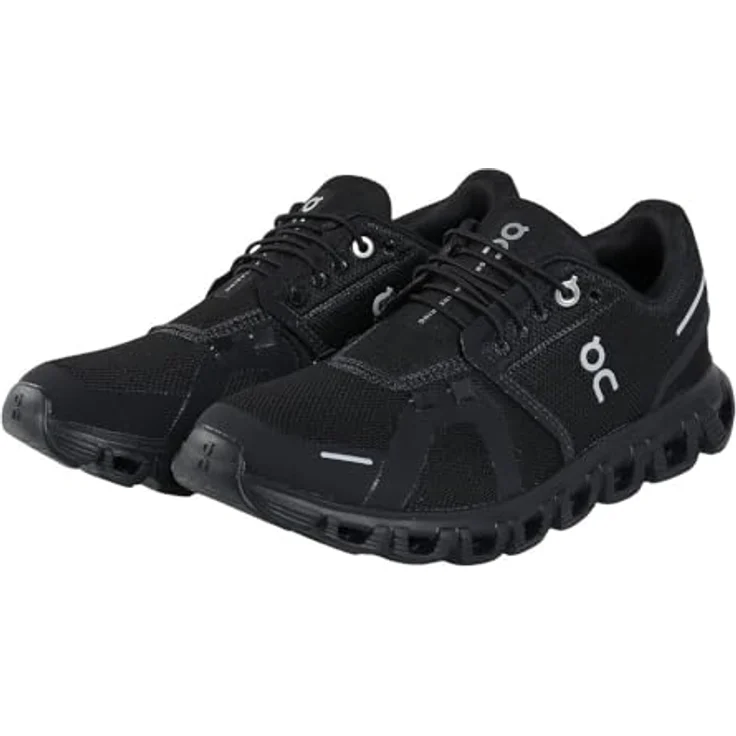 ON Running Cloud 6 - Damen Laufschuhe, Schwarz, atmungsaktives Mesh, CloudTec®-Dämpfung, EU 36.5 US 5.5 – Bild 1