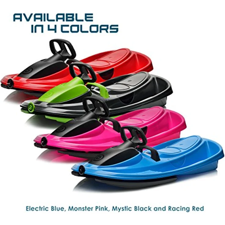 Gizmo Riders 'Stratos' Lenkbob, Lenkschlitten, Monster Pink, 99 cm, mit Lenkradsteuerung, ab 3 Jahren - Preisvergleich – Bild 6
