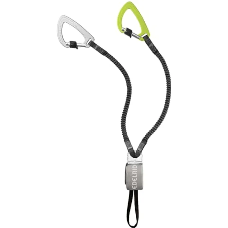 EDELRID Klettersteigset Cable Kit Ultralite VII, ultraleicht mit HMPE-Armen, schwarz