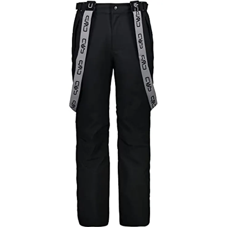 CMP Campagnolo Man Pant, Herren Skihosen aus Super Roubaix, elastisch und atmungsaktiv, Schwarz, XL